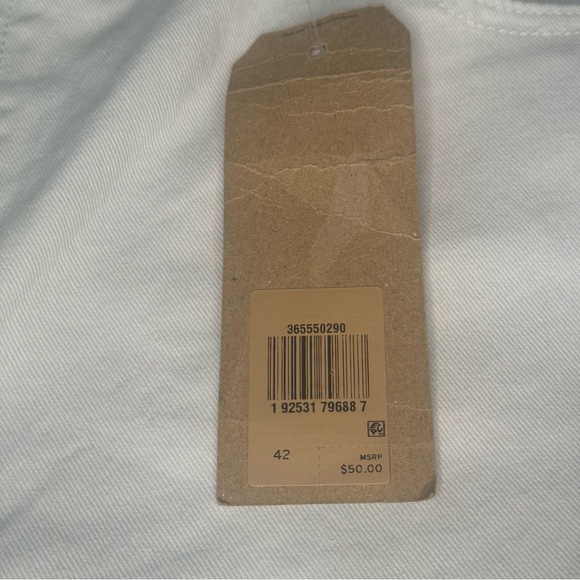 NWT LEVI’S 511 Slim Shorts White Denim Raw Hem Roll Up Casual Summer Jean Shorts - Picture 5 of 15